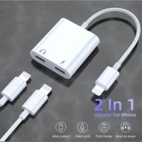 ราคา สายแปลง J 008 2in1 Lighting อะแดปเตอร์เสียงแสง Converter สำหรับ iPhone 7 8 Plus XR X XS 11 12 Pro Max ชาร์จขั้วต่อหูฟัง (12361823400)