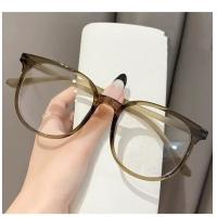 ราคา แว่นตาเกาหลีกรอบสี่เหลี่ยมขนาดใหญ่ป้องกันแสงสีฟ้าแว่นตาใสร้อนกรอบแว่นตาสี Gtrey Tawny (23087318204)