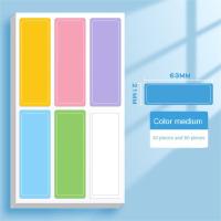 ราคา Self Adhesive Label Waterproof Handwritten Color Sticker Blank Note Label Writable Name Stickers School Stationery Supplies (22898373206)