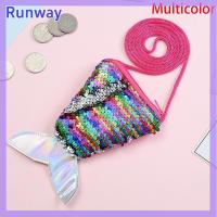 ราคา RunwayRendezvous กระเป๋าใส่เหรียญปักเลื่อมหางนางเงือกกระเป๋าสำหรับเด็กผู้หญิงกระเป๋าใส่เงินกระเป๋าใส่เงินของขวัญสำหรับเด็ก (24255120645)