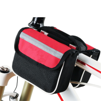 ราคา Universal Bicycle Front Beam Bag Mobile Phone Upper Tube Bag Saddle Bag Bike Mountain Bicycle Accessories (23110613512)