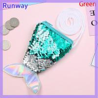 ราคา RunwayRendezvous กระเป๋าใส่เหรียญปักเลื่อมหางนางเงือกกระเป๋าสำหรับเด็กผู้หญิงกระเป๋าใส่เงินกระเป๋าใส่เงินของขวัญสำหรับเด็ก (24255120647)