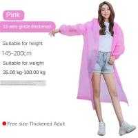 ราคา Aqrau COD EVA เสื้อกันฝนชุดกันฝนเสื้อกันฝน ผู้ใหญ่เสื้อกันฝนแบบหนาชุดกันฝน ขี่ มอเตอร์ไซค์มีแถบเรืองแสงเดินป่ากันฝนที่รัดแขนเสื้อกันฝนแบบใสเสื้อปอนโช พร้อมส่ง (24457781997)