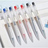 ราคา ปากกาหมึกเจล MUJI Knock Pressed MUJI ของญี่ปุ่น สีดำ น้ำเงิน แดง รีฟิลผลิตในประเทศญี่ปุ่น (21462243660)