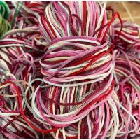 ราคา เชือกร่ม เชือกร่มถักกระเป๋า เชือกร่มดิ้น เชือกร่มคละสี ปลายเชือกร่ม นน 100g (24392077817)