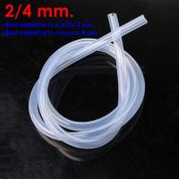 ราคา Silicone Tube 2 4 mm ท่อยางซิลิโคน ขนาด 2 4มม รูด้านใน 2 มิลลิเมตร ID 2 OD 4 Food Grade สายยางซิลิโคนสุญญากาศ แบบใส ทนความร้อน ความเย็น ปลอดสารพิษ (842812347)