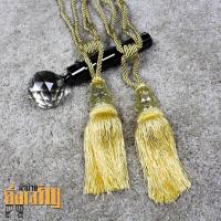 ราคา พู่รวบม่าน พู่คริสตัล สายรวบผ้าม่านแบบพู่ สี เหลือง (6412808385)