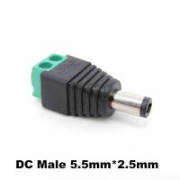 ราคา DC Female Male DC Connector 5 5 x 2 1MM 5 5 2 5MM 3 5 1 35MM Power Jack Adapter Plug Led Strip Light CCTV cable terminal th8yb (21471162933)