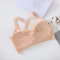 ราคา บราไร้โครง ไร้ขอบ สายไขว้ Sport bar ใส่สบาย ไร้โครง FREE SIZE พร้อมส่ง มี 3 สี (16232504958)