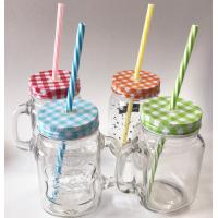 ราคา โหลแก้ว กาแฟ แก้วน้ำ แบบมีฝา มีหูจับ โหลแก้วใส่เครื่องดื่ม โหลแก้วขนาด 480 ml ไม่มีหลอด (13107316207)