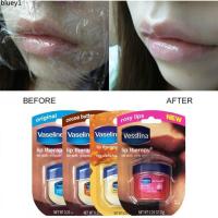 ราคา VASELINE 100 PURE PETROLEUM JELLY COCOA BUTTER Original flavor rose Creme brulee Lip Balms (24534502918)