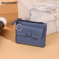 ราคา BAGSMART กระเป๋าใส่เหรียญแบบสั้นสำหรับผู้ชายและผู้หญิง กระเป๋าใส่เหรียญมีซิป กระเป๋าใส่บัตร กระเป๋ากุญแจ (23729555032)