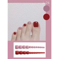 ราคา เล็บเท้าปลอมเจลแท้ พร้อมติด เล็บปลอม พร้อมส่ง เล็บเท้าปลอม เล็บปลอมเท้า แบบบรรจุกล่อง (8783701207)