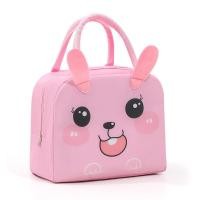 ราคา XUELILI Womens cartoon fun lunch tote bag large capacity portable lunch bag student lunch bag lunch box office worker insulated bag available in multiple colors (23893294609)