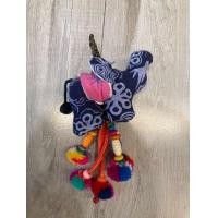 ราคา พวงกุญแจชาวเขาช้างปอมๆ ผ้าลายดิ้นทอง ผ้าขาวม้า ผ้าฝ้าย (23989510813)