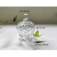 ราคา โถแก้วฝาปิด ลายคริสตัล เจียระไน มีฝาปิด เหมาะสำหรับใส่ขนม รุ่น 4086 4087 4088 4294 (24305776587)