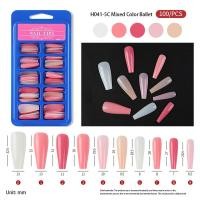 ราคา False Nails Multi Color Manicure Products Nail Sticker Nail Nail Tablets Nail Blue Nail Fake Patch (22508430784)