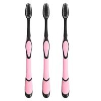 ราคา แปรงสีฟันผู้ใหญ่ แปรงชาโคล แปรงสีฟัน Toothbrush ด้ามจับติดยางกันลื่น รุ่นพรีเมี่ยมชาร์โคล (17864417741)