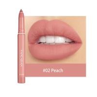 ราคา HANDAIYAN Matte Lip Liner กันน้ำติดทนนานไม่ซีดจาง Non Stick Cup Lip Liner Pencil (24284412378)