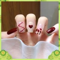 ราคา เล็บปลอม กันน้ำ 24 ชิ้น เล็บปลอมทาสีแล้ว เล็บปลอมสำเร็จรูป เล็บปลอมยาว เล็บปลอมสำเร็จรูปยาว เล็บปลอมสายฝอ เล็บปลอมเจล (20386505249)