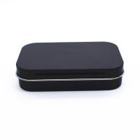 ราคา Lightweight Hinged Container Practical Hinged Tinplate Empty Tin Box Black Compact Hinged Square Tin Box With Flip Lid for Storage Travel Home Organization Gift Packaging Storage Kitchen Office School