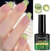 ราคา BeautyIU XEIJAYI น้ำยาทาเล็บเจลเคลือบเงา8มล มี6สีโฮโลแกรมยูวีเจลแช่วานิชตาแมวเครื่องมืองานศิลปะเล็บ LED (24411047430)