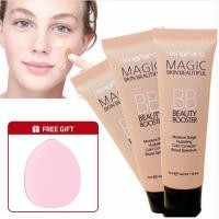 ราคา Buy 1 Take Free Finger Powder Puff Perfect BB Cream Face Care Foundation Base BB CC Cream Makeup Brightening Concealer Cream Concealer Primer (23091981988)