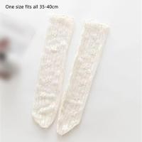 ราคา 1pair Women Lace Flower Thin Transparent Summer Japan Style Hollow Mesh Long Kawaii Socks (24148127646)