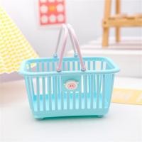 ราคา ตะกร้าเก็บของ ตะกร้าสี่เหลี่ยมกลม พร้อมที่จับ กล่องเก็บของพลาสติกขนาดเล็ก ที่เก็บเครื่องเขียนสำนักงาน ภาชนะตั้งโต๊ะแบบพกพา (24383211936)