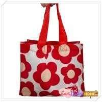 ราคา กระเป๋าผ้า ลายดอกไม้ กระเป๋าสีแดง กระเป๋าถือ สินค้าเป็นของแถม (22221525513)