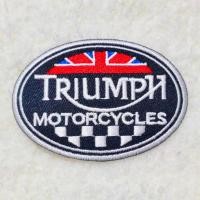 ราคา ตัวรีด ตัวรีดติดเสื้อ อาร์ม อาร์มติดเสื้อ โลโก้ ตรา ยี่ห้อ มอเตอร์ไซค์ Triumph Patch Motorcycle ไทรอัมพ์ ไทรอั้มพ์ สำหรับตกแต่งเสื้อผ้า (8608852012)