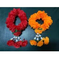 ราคา พวงมาลัยดาวเรืองแบบกลม ขนาดกลาง ใช้สำหรับสักการะศาลพระภูมิเจ้าที่ แก้บน บูชาพระ (23662785206)