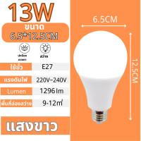 ราคา หลอดไฟ LED หลอดLED ขั้วE27 หลอดไฟกลม ใช้ไฟฟ้าบ้าน 220V หลอดไฟE27 3W 5W 7W 9W 13W 15W 18W 24W แสงสว่างนวลตา (21208496421)