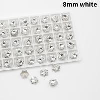 ราคา VitalVogue อุปกรณ์ตกแต่งเล็บลายเกล็ดหิมะคริสต์มาสขนาด8 10มม 10ชิ้นปลายแก้วคริสตัลพลอยเทียมแต่งเล็บแบบทำมือ (24194197444)