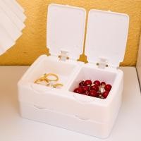 ราคา กล่องเก็บของตั้งโต๊ะขนาดเล็กแบบพับพร้อมฝาปิด กล่องใส่เครื่องสำอางคอตตอนบัดกันฝุ่น กล่องเก็บเครื่องประดับแบบ Cute Press ชั้นวางเครื่องสำอางตั้งโต๊ะสำหรับนักเรียน กล่องใส่คอตตอนบัดพกพา กล่องใส่ของชิ้นเล