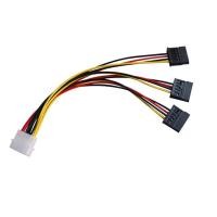 ราคา สายอะแดปเตอร์จ่ายแยกไฟ SATA 4Pin IDE Molex ไปยัง SATA หนึ่งถึงสามตัวแปลงสายจ่ายไฟ SATA (22362945391)