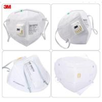 ราคา 3M 9001V หน้ากากป้องกัน ฝุ่น ละออง แบบพับได้ พร้อมวาล์วระบายอากาศ (12114464539)