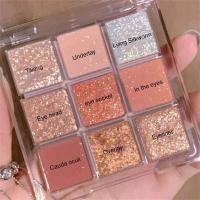 ราคา การจัดส่ง 2 3 วัน อายแชโดว์เนื้อแมท พาเลตต์ 9 สี อายแชโดว์เนื้อชิมเมอร์ กลิตเตอร์ ติดทนนาน เมคอัพ เครื่องสำอาง (24442291527)