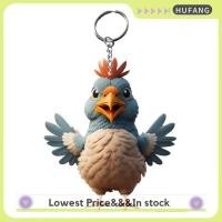 ราคา HUFANG พวงกุญแจอะคริลิคจี้รูปไก่ไก่รูปสัตว์สุดสร้างสรรค์สำหรับตกแต่งต้นคริสต์มาสพวงกุญแจรถยนต์พวงกุญแจไก่ตัวผู้ (22610233103)