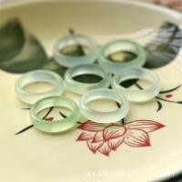 ราคา แหวนหินโมราบราซิลธรรมชาติหินโมราขาวแบบวินเทจทำจากหยกที่จับแบบแหวนยืดหยุ่นได้แหวนหินคาลซิโดนีหยกคู่ (24087302799)