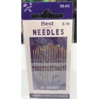 ราคา เข็มควิลท์ เข็มมือ เข็มก้นทอง เข็มเย็บผ้าอเนกประสงค์ 20เล่ม 120 013 (11156728214)