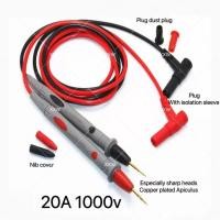 ราคา สายมัลติมิเตอร์อย่างดี 1000V 20A meter ปลายเข็ม สายมิเตอร์หัวเข็ม ปลายเข็ม สายมิเตอรวัดไฟ มัลติมิเตอร์ (24140401476)