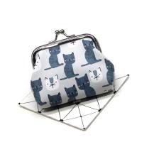 ราคา กระเป๋าสตางค์ผู้หญิงลายเหรียญขนาดเล็กน่ารักลายการ์ตูนแมวและปลาปักเป้ากระเป๋าสตางค์ใส่เหรียญสุดสร้างสรรค์ (24351821951)