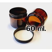 ราคา โหลแก้วสีชาฝาดำ ขนาด 60 ml ขวดโหลแก้ว โหลสีชาพร้อมฝาดำ กระปุกใส่เทียน ขวดใส่เทียน Amber jar (20651604737)