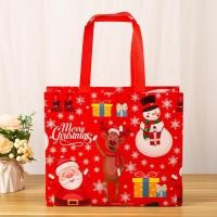 ราคา Christmas Eve Candy Gift Bag Print Festival Shopping Non Woven Bags Cartoon Children Christmas Fabric Gift Bags With Handle (23511954009)