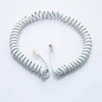 ราคา สายหูโทรศัพท์สำนักงาน สีดำ สีขาว สายเกลียวหูฟังโทรศัพท์ ยาว 32 และ 42 cm 6257 6258 (22688906474)