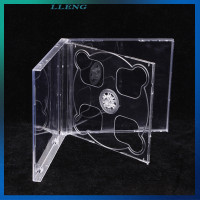 ราคา LLENG Tempat CD ใสด้านล่างเป็นสี่เหลี่ยมใสกล่องซีดีเปล่าพลาสติก PP ความจุ Tempat CD 2แผ่น (21580149153)