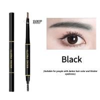 ราคา ดินสอเขียนคิ้ว ดินสอเขียนคิ้วกันน้ำ 2 in 1 หมุนดินสอเขียนคิ้วพร้อมแปรงเขียนคิ้ว ดินสอเขียนคิ้วสองหัวึ มีแปรงปัดคิ้วในตัว (24412272683)