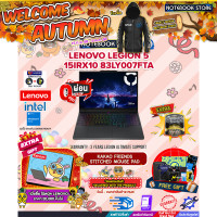 ราคา ผ่อน 0 10 ด LENOVO LEGION 5 15IRX10 83LY007FTA i7 14700HX ประกัน 3 YEARS Legion Ultimate Support (24661130608)