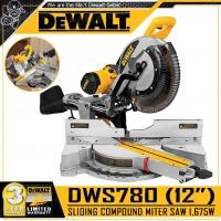ราคา DEWALT เลื่อย เลื่อยองศา แท่นตัดองศา สไลด์ 12 นิ้ว 1675วัตต์ รุ่น DWS780 มี LASER Guideline งานหนัก ตัดไม้ ตัดอลูมิเนียม รับประกันศูนย์ 3ปี (435146771)